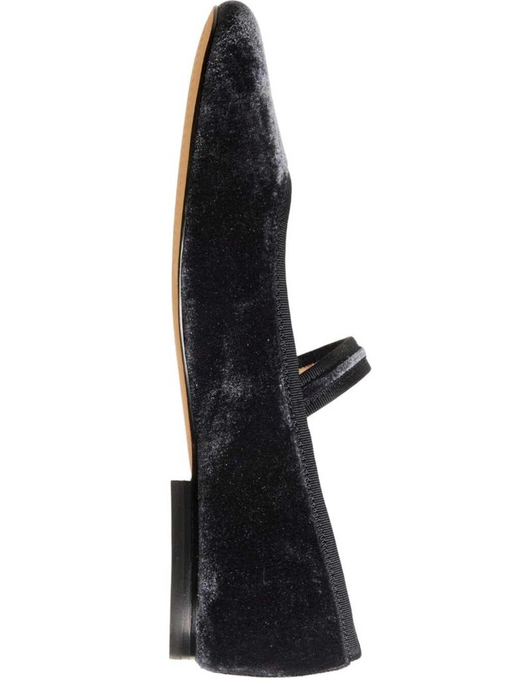 Dolce Vita Roslyn Mary Jane Flats - Dusty Blue Velvet - Picture 5 of 6